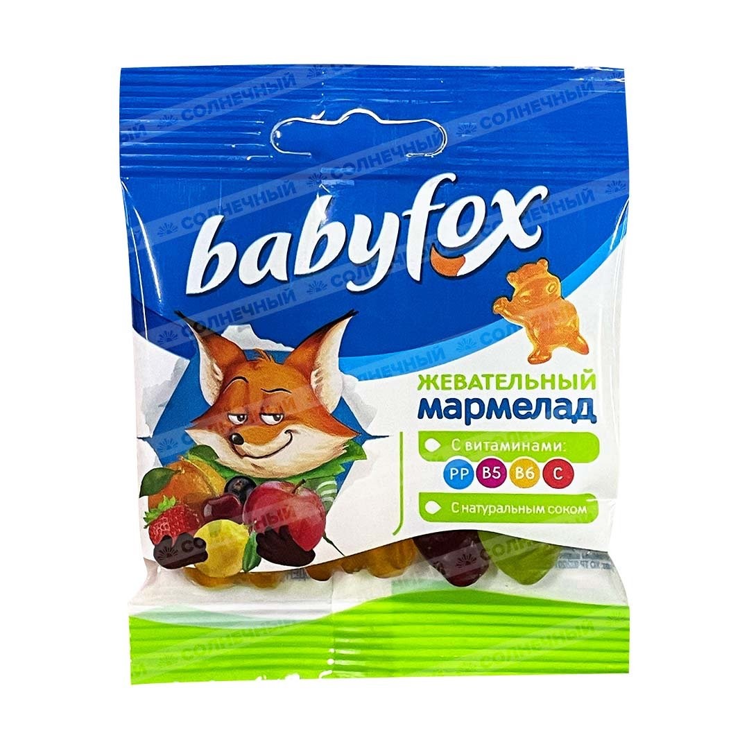 МАРМЕЛАД BABYFOX БЕГЕМОТЫ 30 Г